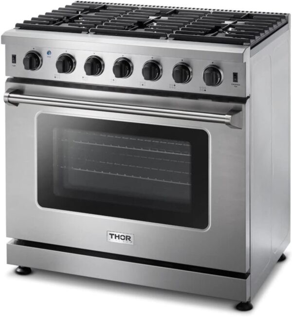 Thor Kitchen 36 - Inch Gas Range LRG3601U - Ezonesglobal - Buy at Wine Coolers Online