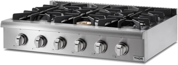 Thor Kitchen 36 Inch Gas Rangetop HRT3618U - Ezonesglobal - Buy at Wine Coolers Online