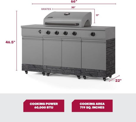 TYTUS Fresno Series 5 Burner Grill TDT - 021 - Ezonesglobal - Buy at Wine Coolers Online