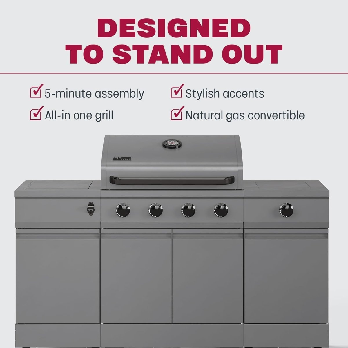 TYTUS Fresno Series 5 Burner Grill TDT - 021 - Ezonesglobal - Buy at Wine Coolers Online
