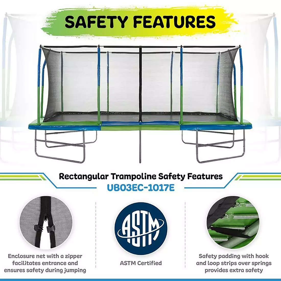 Upper Bounce Mega Trampoline 10′ X 17′ - Ezonesglobal - Buy at Wine Coolers Online