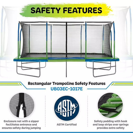 Upper Bounce Mega Trampoline 10′ X 17′ - Ezonesglobal - Buy at Wine Coolers Online