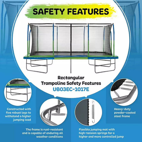 Upper Bounce Mega Trampoline 10′ X 17′ - Ezonesglobal - Buy at Wine Coolers Online