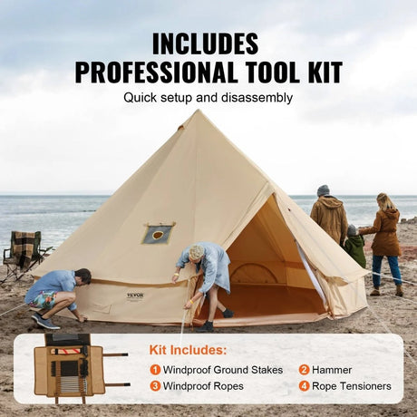 VEVOR Canvas Bell Tent - Ezonesglobal - Buy at Wine Coolers Online