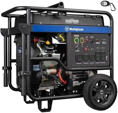 Westinghouse 18000 Peak Watt Home Backup Portable Generator, Remote Electric Start, Transfer Switch Ready 30A & 50 Outlets, Gas Powered, CO Sensor - Ezonesglobal - Buy at Wine Coolers Online