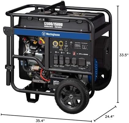 Westinghouse 18000 Peak Watt Home Backup Portable Generator, Remote Electric Start, Transfer Switch Ready 30A & 50 Outlets, Gas Powered, CO Sensor - Ezonesglobal - Buy at Wine Coolers Online