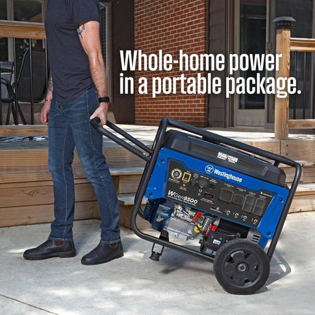 Westinghouse 9500 Peak Watt Home Backup Portable Gas Powered Generator - Ezonesglobal - Buy at Wine Coolers Online