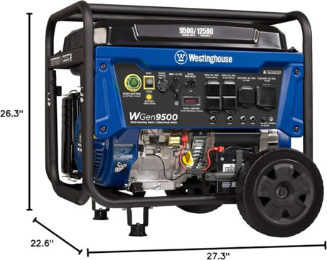 Westinghouse 9500 Peak Watt Home Backup Portable Gas Powered Generator - Ezonesglobal - Buy at Wine Coolers Online