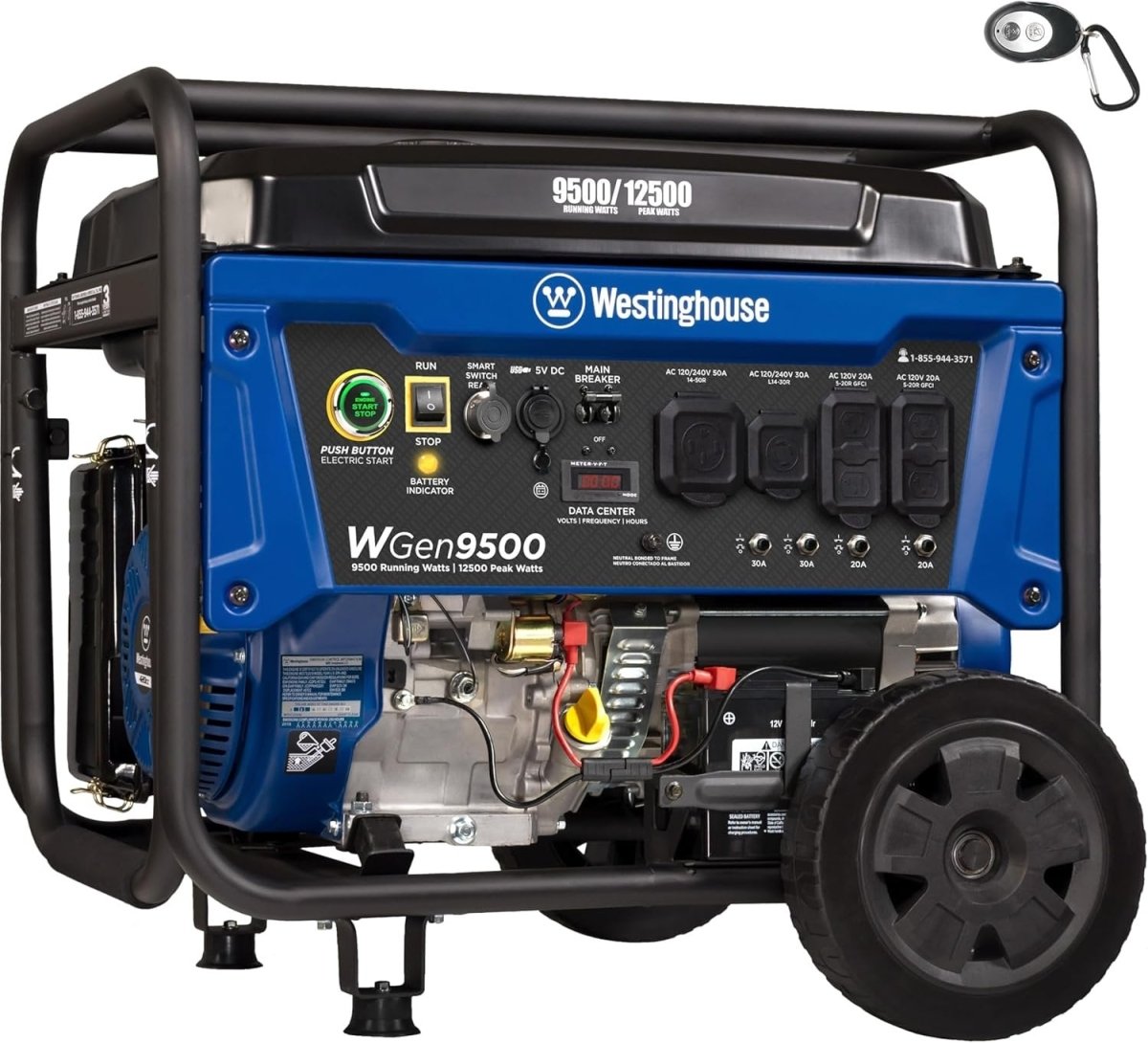 Westinghouse 9500 Peak Watt Home Backup Portable Gas Powered Generator - Ezonesglobal - Buy at Wine Coolers Online