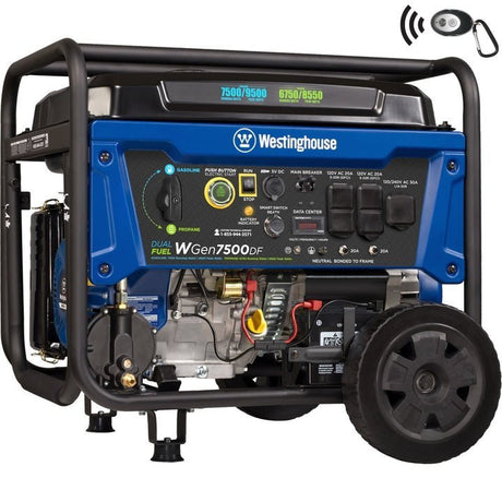 Westinghouse WGen7500DF Dual Fuel Portable Generator - Ezonesglobal - Buy at Wine Coolers Online