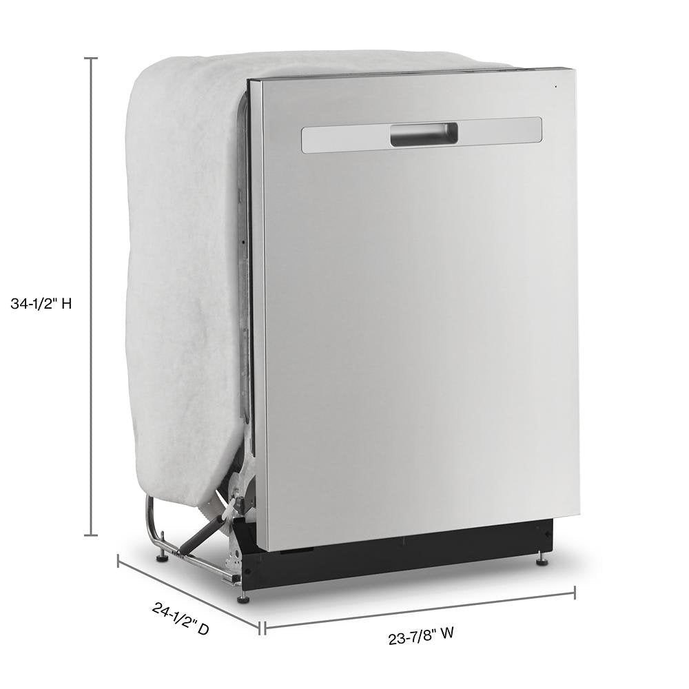 Whirlpool 24 - inch Top Control Quiet Dishwasher with 3rd Rack Stainless Steel - Ezonesglobal - Buy at Wine Coolers Online