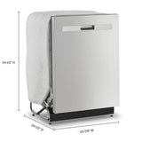 Whirlpool 24 - inch Top Control Quiet Dishwasher with 3rd Rack Stainless Steel - Ezonesglobal - Buy at Wine Coolers Online