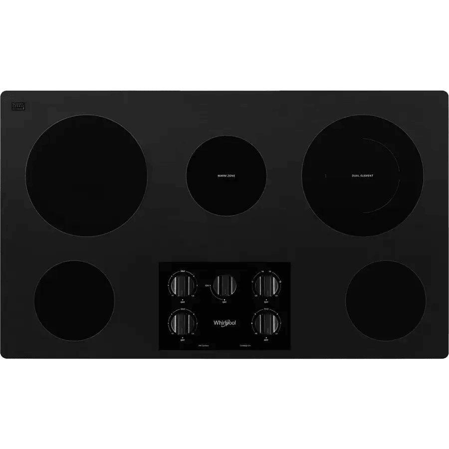 Whirlpool 36 - Inch Electric Ceramic Glass Cooktop WCE55US6HB - Ezonesglobal - Buy at Wine Coolers Online