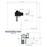Whispering Point Outdoor Wooden Swing Set with Shipping & Assembly Included - Ezonesglobal - Buy at Wine Coolers Online