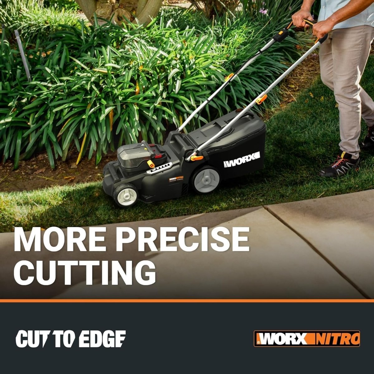 WORX Nitro 40V 16″ Cordless Lawn Mower w/Brushless Motor 2.0 & Intellicut - Ezonesglobal - Buy at Wine Coolers Online
