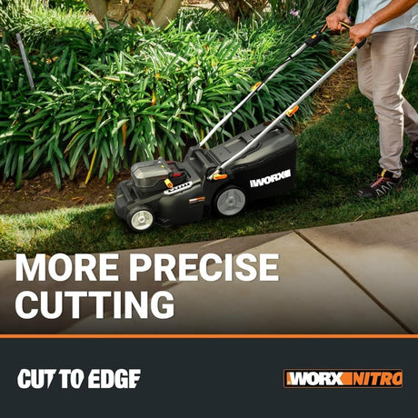 WORX Nitro 40V 16″ Cordless Lawn Mower w/Brushless Motor 2.0 & Intellicut - Ezonesglobal - Buy at Wine Coolers Online