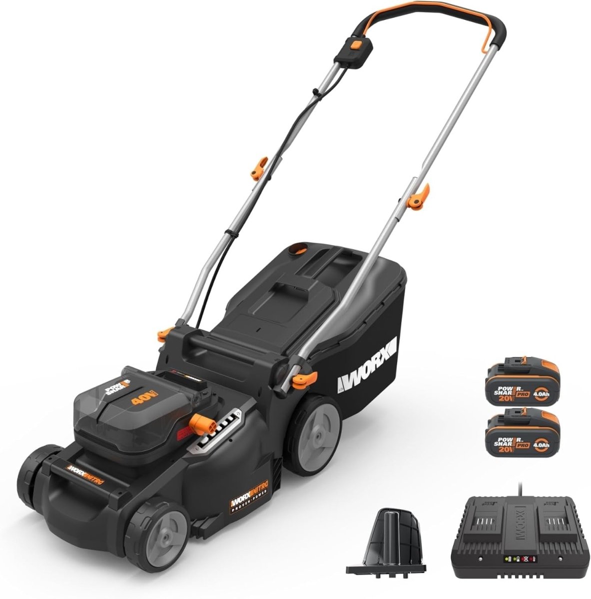 WORX Nitro 40V 16″ Cordless Lawn Mower w/Brushless Motor 2.0 & Intellicut - Ezonesglobal - Buy at Wine Coolers Online