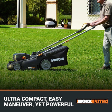 WORX Nitro 40V 16″ Cordless Lawn Mower w/Brushless Motor 2.0 & Intellicut - Ezonesglobal - Buy at Wine Coolers Online