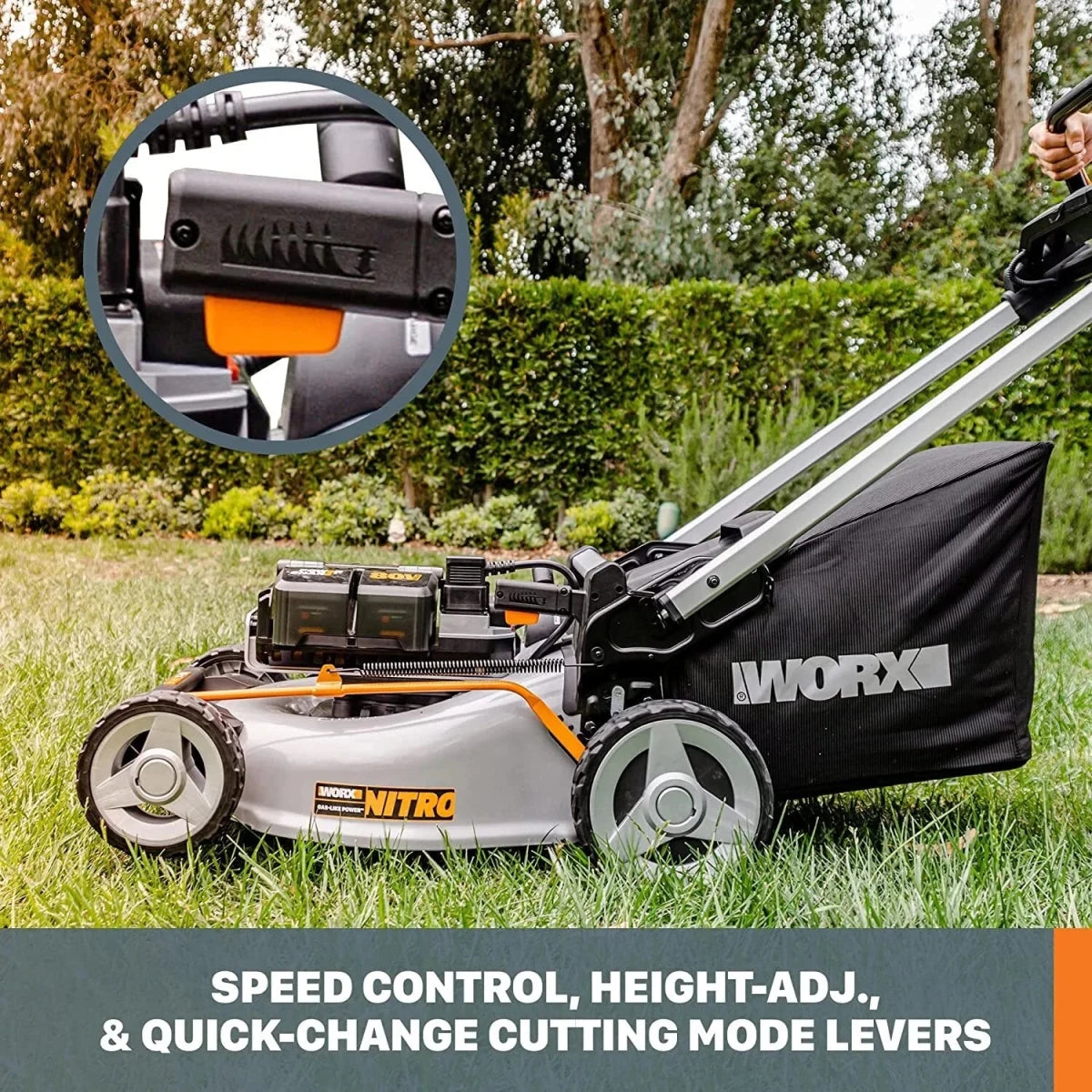 WORX Nitro 80V 21″ Cordless Self - Propelled Lawn Mower - Ezonesglobal - Buy at Wine Coolers Online