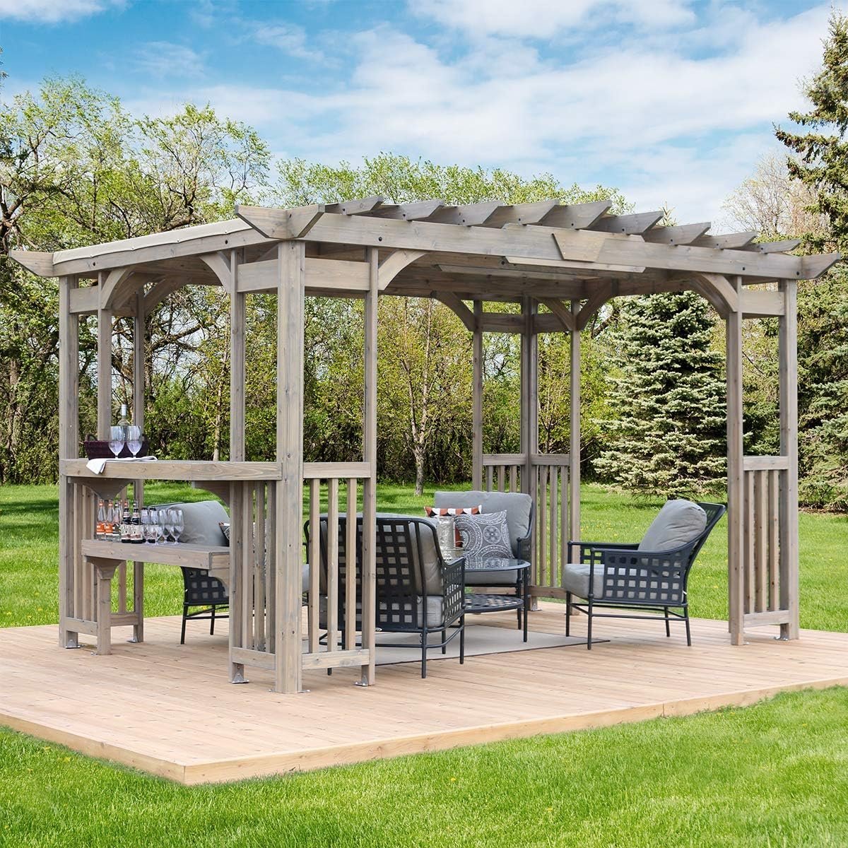 Yardistry Madison Pergola YM11783 - Ezonesglobal - Buy at Wine Coolers Online