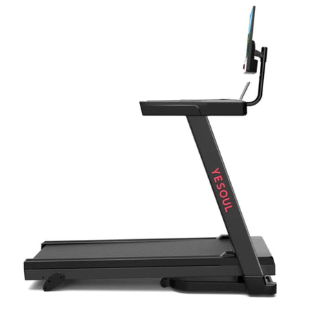 Yesoul T1M Plus Smart Folding Treadmill with 21.5 inch Touchscreen, Brushless Quiet Motor, 3 - Level Incline, 9 Mph, App Sync & Space - Saving Design for - Ezonesglobal - Buy at Wine Coolers Online