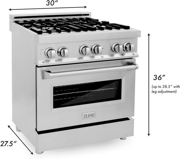 ZLINE 30″ Dual Fuel Range RA30 - Ezonesglobal - Buy at Wine Coolers Online