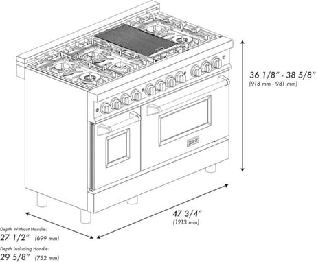 ZLINE 48″ Professional Dual Fuel Range - Ezonesglobal - Buy at Wine Coolers Online