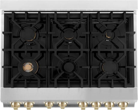 ZLINE Autograph Edition 36″ 4.6 Cu. Ft. Dual Fuel Range - Ezonesglobal - Buy at Wine Coolers Online