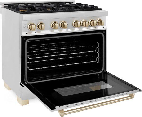 ZLINE Autograph Edition 36″ 4.6 Cu. Ft. Dual Fuel Range - Ezonesglobal - Buy at Wine Coolers Online