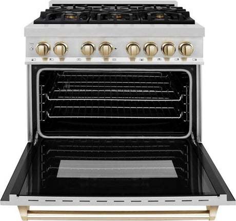 ZLINE Autograph Edition 36″ 4.6 Cu. Ft. Dual Fuel Range - Ezonesglobal - Buy at Wine Coolers Online
