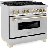 ZLINE Autograph Edition 36″ 4.6 Cu. Ft. Dual Fuel Range - Ezonesglobal - Buy at Wine Coolers Online