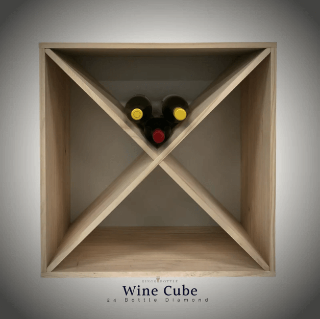 24 Bottle Compact Cross Wine Cube WCD24N18T - Kings Bottle - Buy at Wine Coolers Online