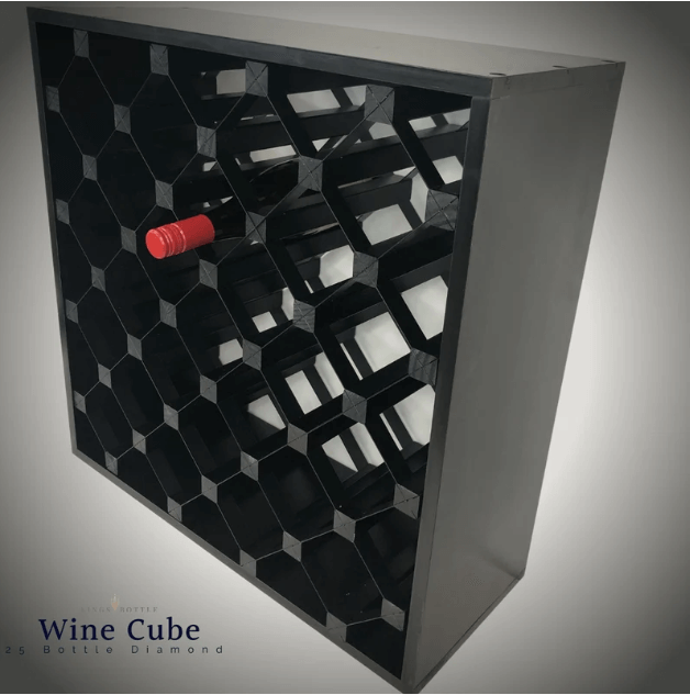 25 Bottle Diamond Cube Wine Rack WCD25N18T - Kings Bottle - Buy at Wine Coolers Online
