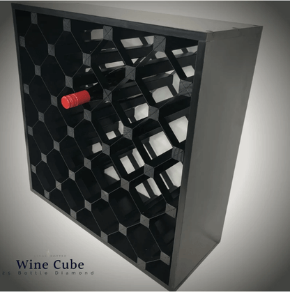 25 Bottle Diamond Cube Wine Rack WCD25N18T - Kings Bottle - Buy at Wine Coolers Online