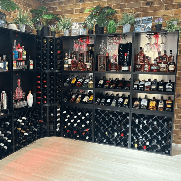 25 Bottle Diamond Cube Wine Rack WCD25N18T - Kings Bottle - Buy at Wine Coolers Online