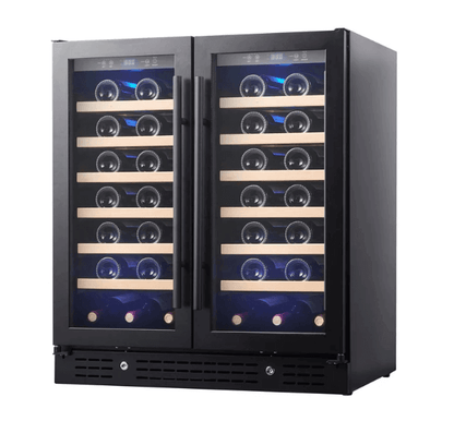 30 - inch Dual Zone Wine Cooler with Low - E Glass Door KBU165W2 - Kings Bottle - Buy at Wine Coolers Online