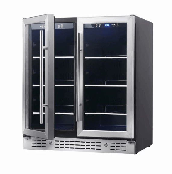 30 - inch Undercounter Beverage Fridge with Low - E Glass Door KBU165B2 - Kings Bottle - Buy at Wine Coolers Online