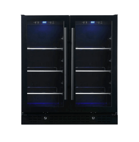30 - inch Undercounter Beverage Fridge with Low - E Glass Door KBU165B2 - Kings Bottle - Buy at Wine Coolers Online