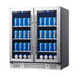 30 - inch Undercounter Beverage Fridge with Low - E Glass Door KBU165B2 - Kings Bottle - Buy at Wine Coolers Online