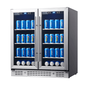 30 - inch Undercounter Beverage Fridge with Low - E Glass Door KBU165B2 - Kings Bottle - Buy at Wine Coolers Online