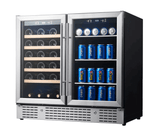 36 - inch Beer and Wine Cooler Combination KBU190BW - Kings Bottle - Buy at Wine Coolers Online