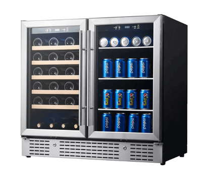 36 - inch Beer and Wine Cooler Combination KBU190BW - Kings Bottle - Buy at Wine Coolers Online