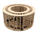 4 - Column 24 - Bottle Curved Corner Wine Cube WCC24N18T - Kings Bottle - Buy at Wine Coolers Online