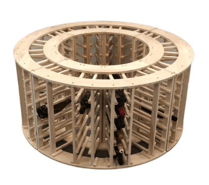 4 - Column 24 - Bottle Curved Corner Wine Cube WCC24N18T - Kings Bottle - Buy at Wine Coolers Online