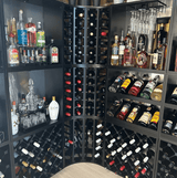 4 - Column 24 - Bottle Curved Corner Wine Cube WCC24N18T - Kings Bottle - Buy at Wine Coolers Online