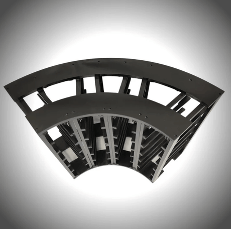 4 - Column 24 - Bottle Curved Corner Wine Cube WCC24N18T - Kings Bottle - Buy at Wine Coolers Online