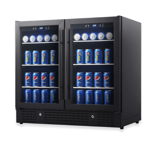Dual Zone Beverage Cooler 36 Inch KBU190B2 - Kings Bottle - Buy at Wine Coolers Online