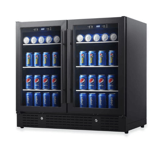 Dual Zone Beverage Cooler 36 Inch KBU190B2 - Kings Bottle - Buy at Wine Coolers Online