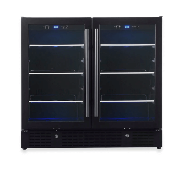 Dual Zone Beverage Cooler 36 Inch KBU190B2 - Kings Bottle - Buy at Wine Coolers Online