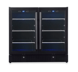 Dual Zone Beverage Cooler 36 Inch KBU190B2 - Kings Bottle - Buy at Wine Coolers Online